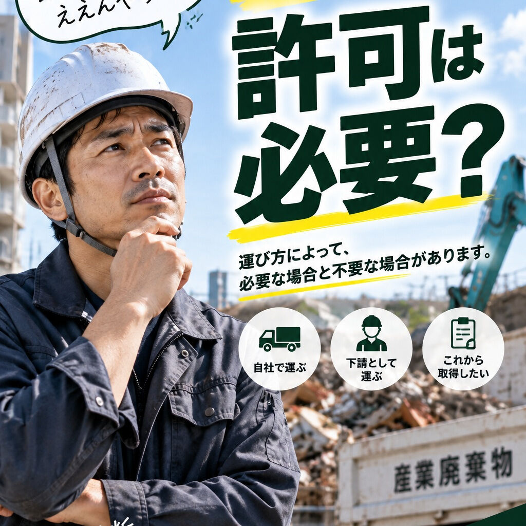 「この産廃、自分で運んでもええんやろか？」