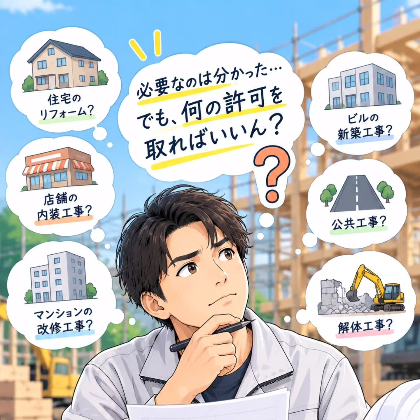 建設業許可が必要なのは分かった
