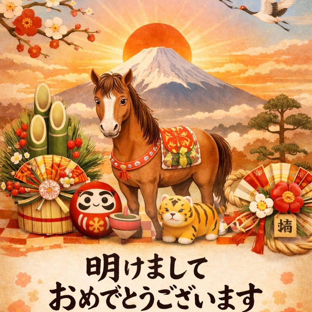 新年あけましておめでとうございます🎍✨ 本年もどうぞよろしく